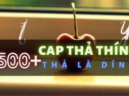 cap thả thính. (ảnh: internet)