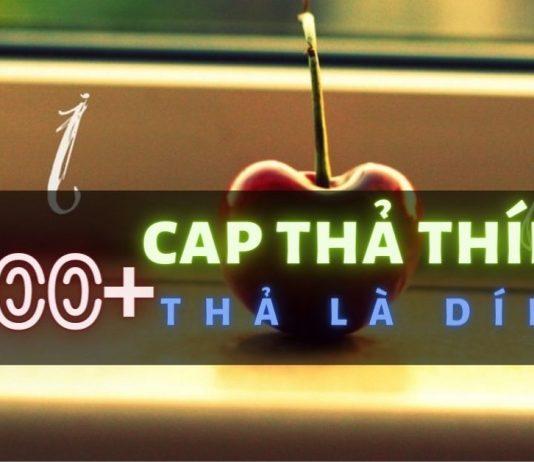 500+ cap thả thính hay nhất, mới nhất: dễ thương, ngọt ngào và hài hước cap thả thính. (ảnh: internet)
