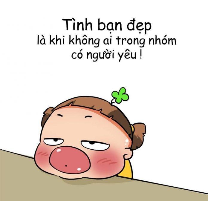 Tình bạn đẹp là khi không ai trong nhóm có người yêu! (Ảnh: Internet)