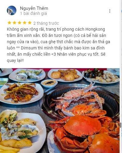 Đánh giá từ khách hàng dành cho nhà hàng Cửu Vân Long (ảnh: internet)