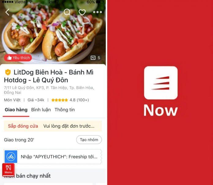 Đặt đồ ăn uống là tính năng chủ chốt làm nên thương hiệu của Now. (Ảnh: BlogAnChoi)