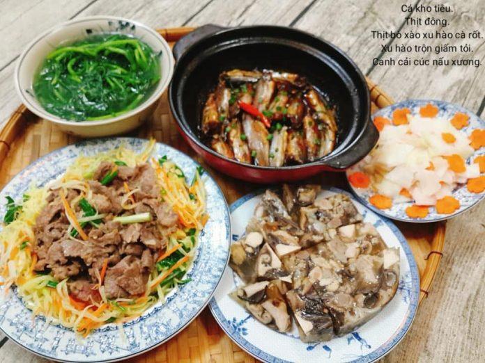 Mâm cơm gia đình hằng ngày với đầy đủ dinh dưỡng (Nguồn: Internet)