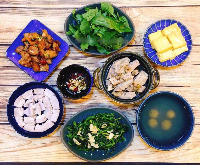 Mâm cơm gia đình dễ làm hằng ngày (Nguồn: Internet)