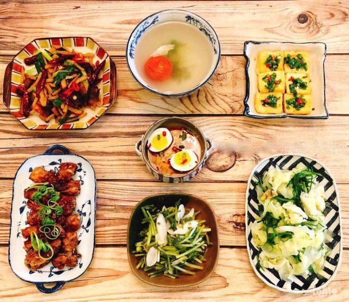 Mâm cơm gia đình dễ làm hằng ngày (Nguồn: Internet)