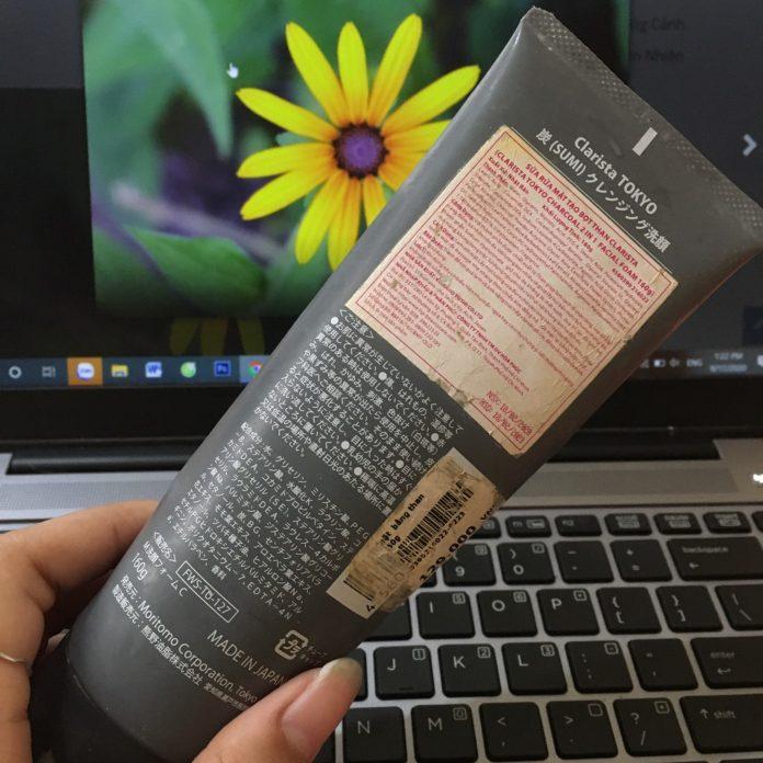 Thành phần của sữa rửa mặt than hoạt tính Clarista Tokyo Charcoal 2 in 1 Facial Foam gồm các chiết xuất thiên nhiên lành tính. (nguồn: BlogAnChoi)