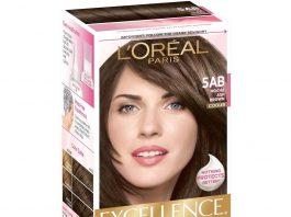 Bao bì của kem nhuộm dưỡng tóc phủ bạc L Oreal Paris Excellence Crème.