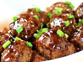 Thịt viên sốt tỏi mật ong. (Nguồn: TheCooknShare )