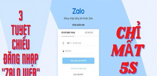 3 tuyệt chiêu đăng nhập Zalo Web dễ dàng chỉ mất 5 giây Ảnh blogAnChoi