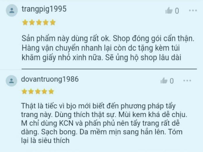 Một vài đánh giá khác trên Shoppe (ảnh: BlogAnChoi)