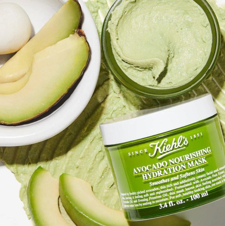 Mặt nạ bơ Kiehl's Avocado Nourishing Hydrating Mask giúp cấp ẩm sâu, nuôi dưỡng cho làn da khỏe mạnh và mịn màng. (Nguồn: Internet)