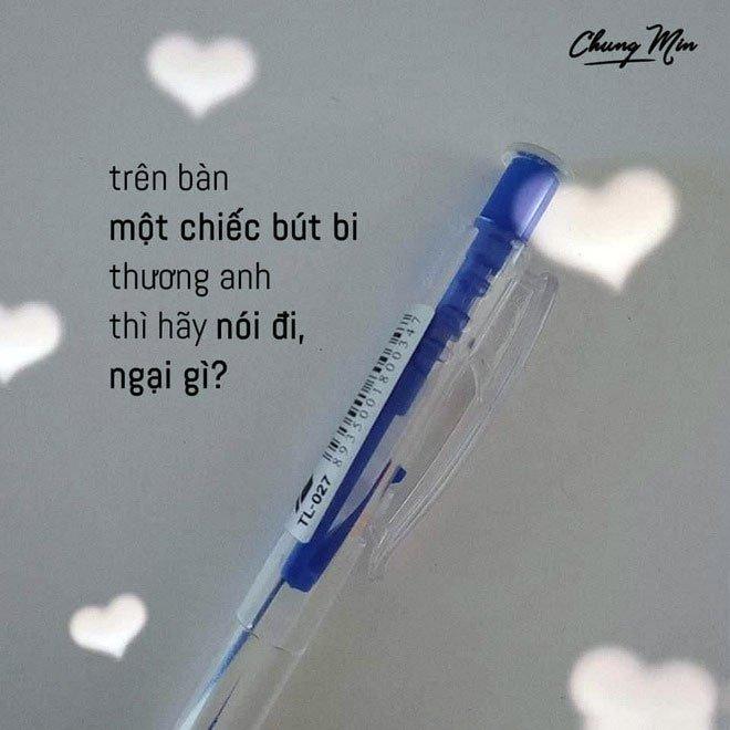 Thả thính bằng bút bi? (Ảnh: Internet)