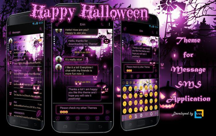 Theme Halloween cực chất của Messenger (Nguồn: Internet)
