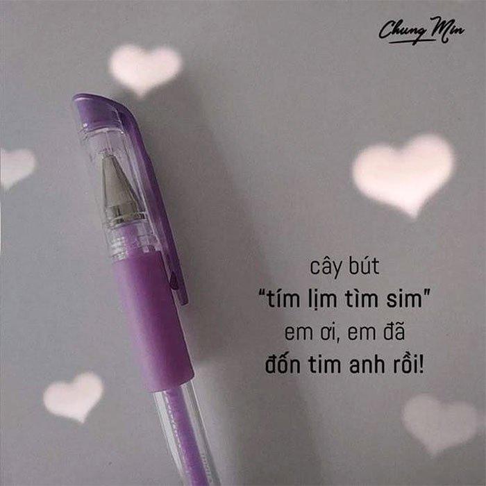 Thả thính bằng bút bi version 2. (Ảnh: Internet)