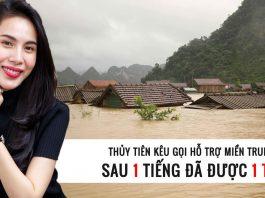 Thủy Tiên kêu gọi hỗ trợ lũ lụt miền Trung 2020: Sau 1 tiếng đã được 1 tỷ! Thủy Tiên hỗ trợ lũ lụt miền Trung 2020.