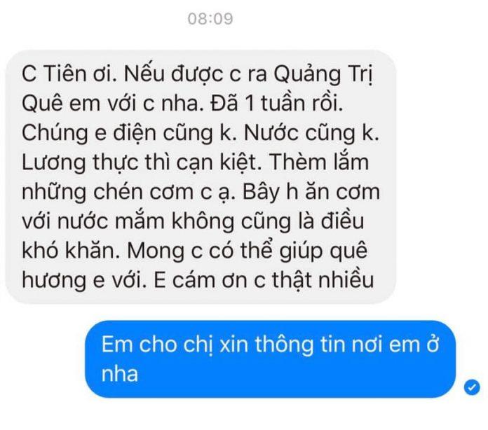 Khi biết đồng bào gặp khó khăn như vậy, Thủy Tiên thật sự không thể ngồi yên. (Ảnh: Internet)