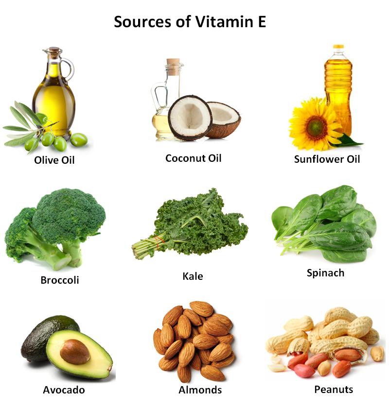 Nhóm thức ăn giàu vitamin E (Ảnh Internet)