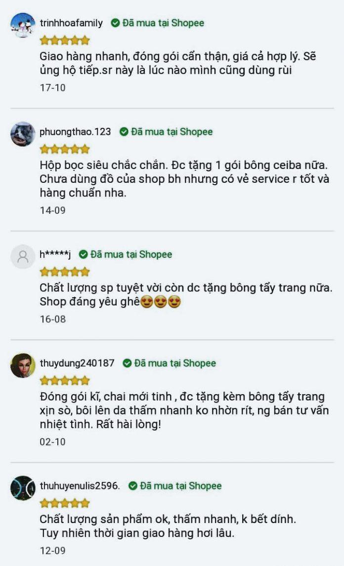 Một vài nhận xét của khách hàng trên trang 123mua.vn sau khi mua sản phẩm (ảnh: BlogAnChoi)