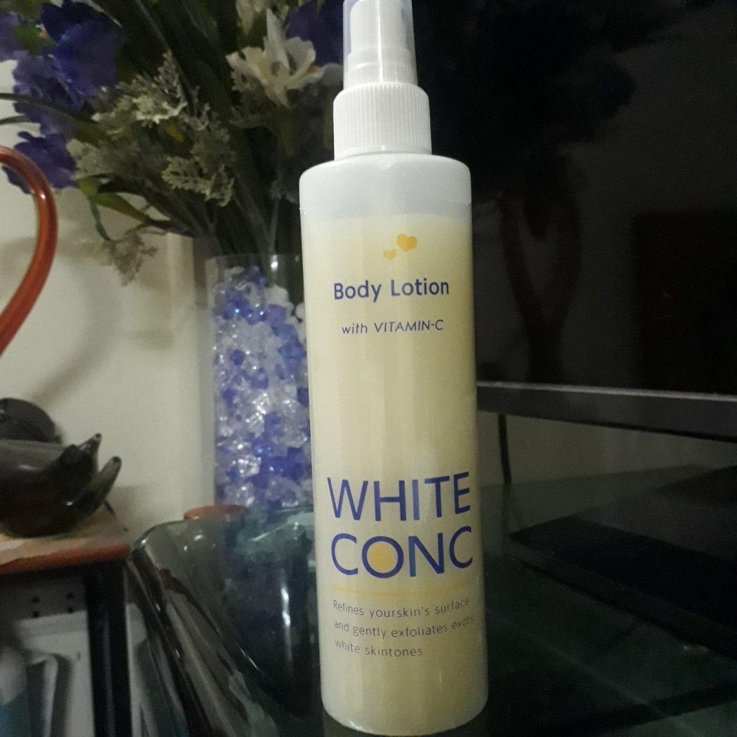 Review xịt dưỡng trắng, làm mịn da toàn thân White Conc