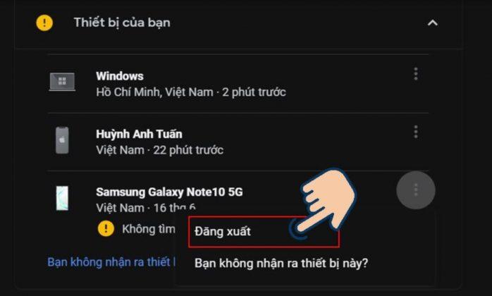 Đăng xuất Gmail từ xa trên máy tính. (Nguồn: Internet)