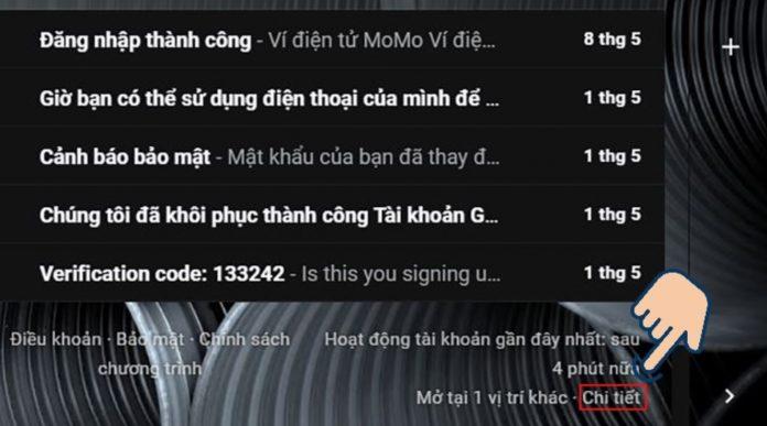 Đăng xuất Gmail từ xa trên máy tính. (Nguồn: Internet)