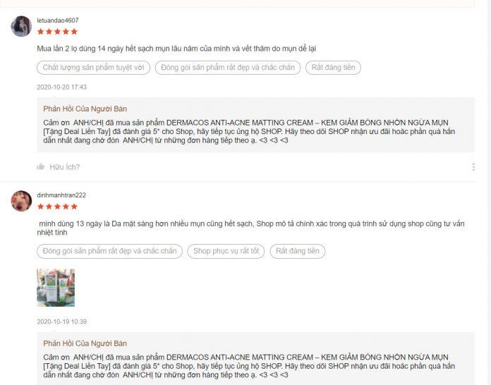 Những đánh giá tích cực về sản phẩm của khách hàng trên trang Shopee (ảnh: BlogAnChoi).