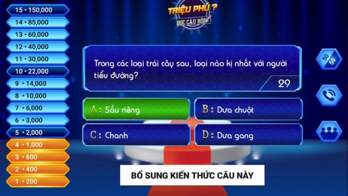 Giao diện của game Di Tim Trieu Phu (Ảnh: internet)