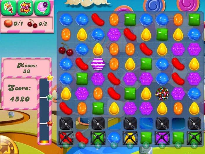 Một màn chơi trong game Candy Crush Saga (Ảnh: Internet)