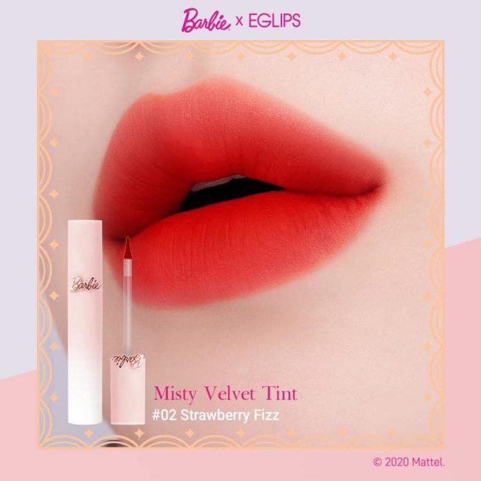 Son kem lì Eglips Barbie Misty Velvet Tint Màu 02 (Nguồn: Internet).