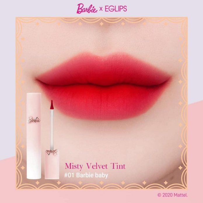 Son kem lì Eglips Barbie Misty Velvet Tint Màu 01 (Nguồn: Internet).