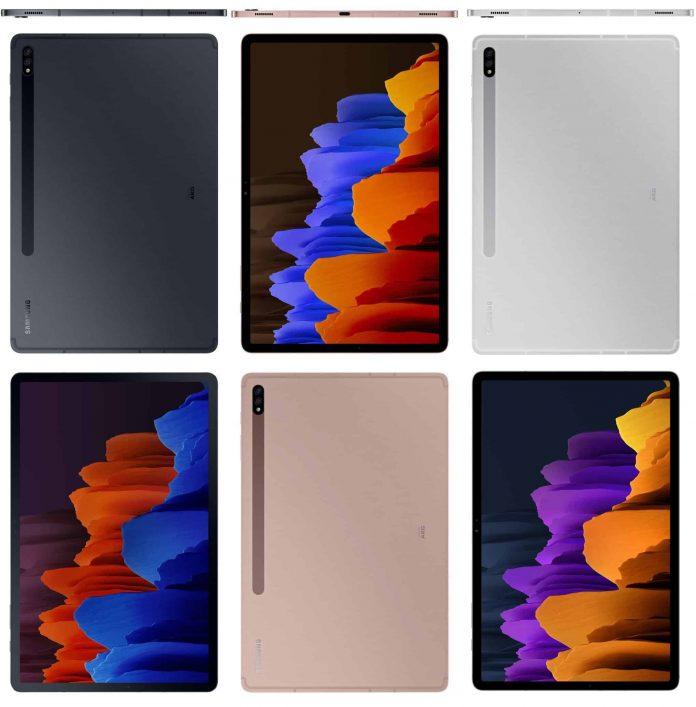 3 phiên bản màu sắc của Galaxy Tab S7 Plus. (Nguồn: Internet)
