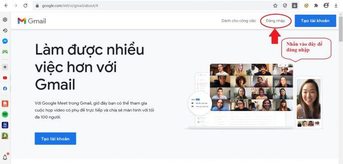Truy cập địa chỉ Gmail.com (Ảnh: BlogAnChoi)
