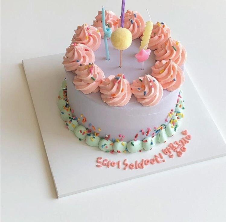 Bánh sinh nhật đơn giản mà cực xinh cho các bé gái (Ảnh: internet)