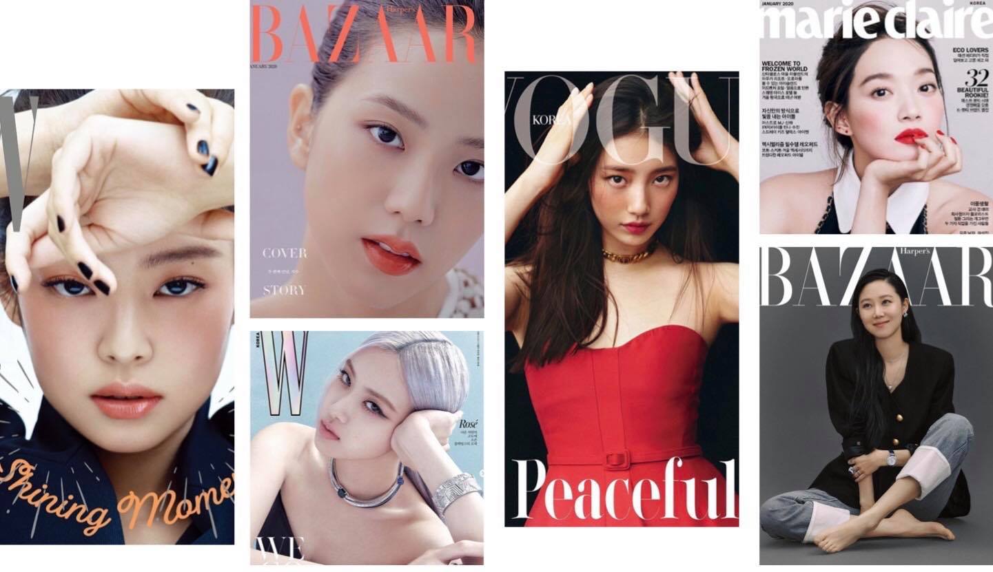 6 sao nữ lên bìa đại tạp chí Hàn Quốc nhiều nhất năm 2020