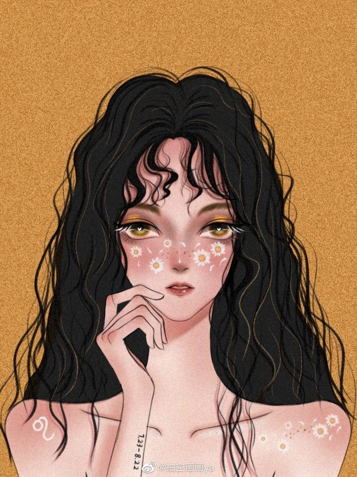 Đôi mắt của Sư Tử chứa đựng một bầu trời quyền lực (Ảnh: Weibo 抽空画画ya)