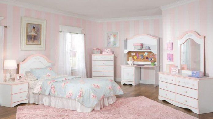 Mẫu giường ngủ cho bé gái phong cách hiện đại siêu đáng yêu và điệu đàng (Nguồn: Internet)