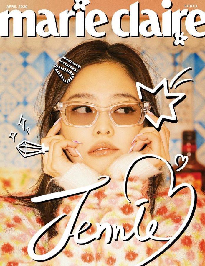 Jennie cùng bộ sưu tập Jentle Home trên Marie Claire tháng 4 (Nguồn: Internet)