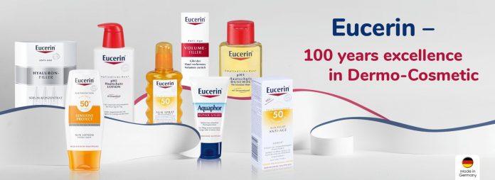 Eucerin® là thương hiệu dược mỹ phẩm lâu đời của Đức, thuộc công ty Beiersdorf tại Hamburg. (Nguồn: Internet)