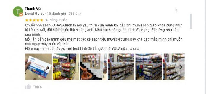 Đánh giá của khách hàng về Nhà sách Xuân Thu. (Nguồn: Internet)