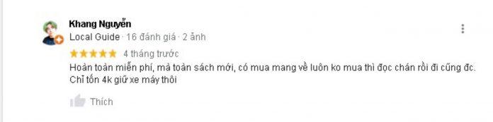 Đánh giá của khách hàng về trung tâm sách Kim Đồng. (Nguồn: BlogAnChoi)