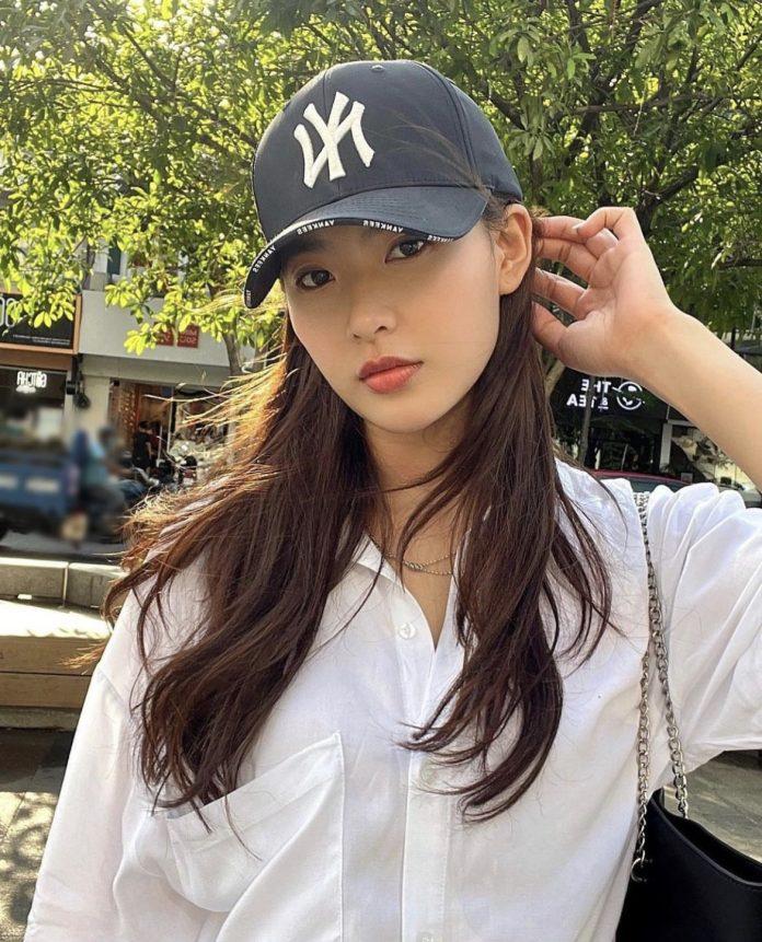 diễn viên Minh Trang nhuộm nâu chocolate tại The New’s Hair (cre: MinhTrang)