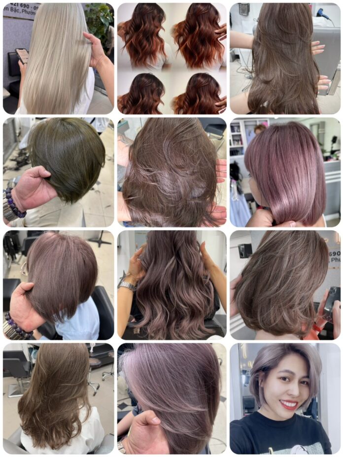 LaLi-N Salon có bảng màu nhuộm rất đa dạng.