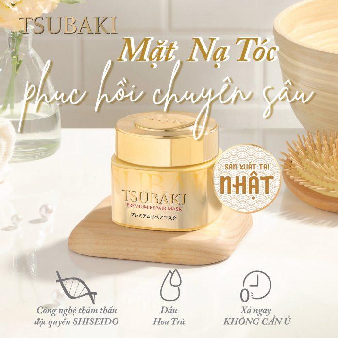 Thành phần của mặt nạ ủ tóc TSUBAKI Premium Repair Mask. (nguồn: internet)