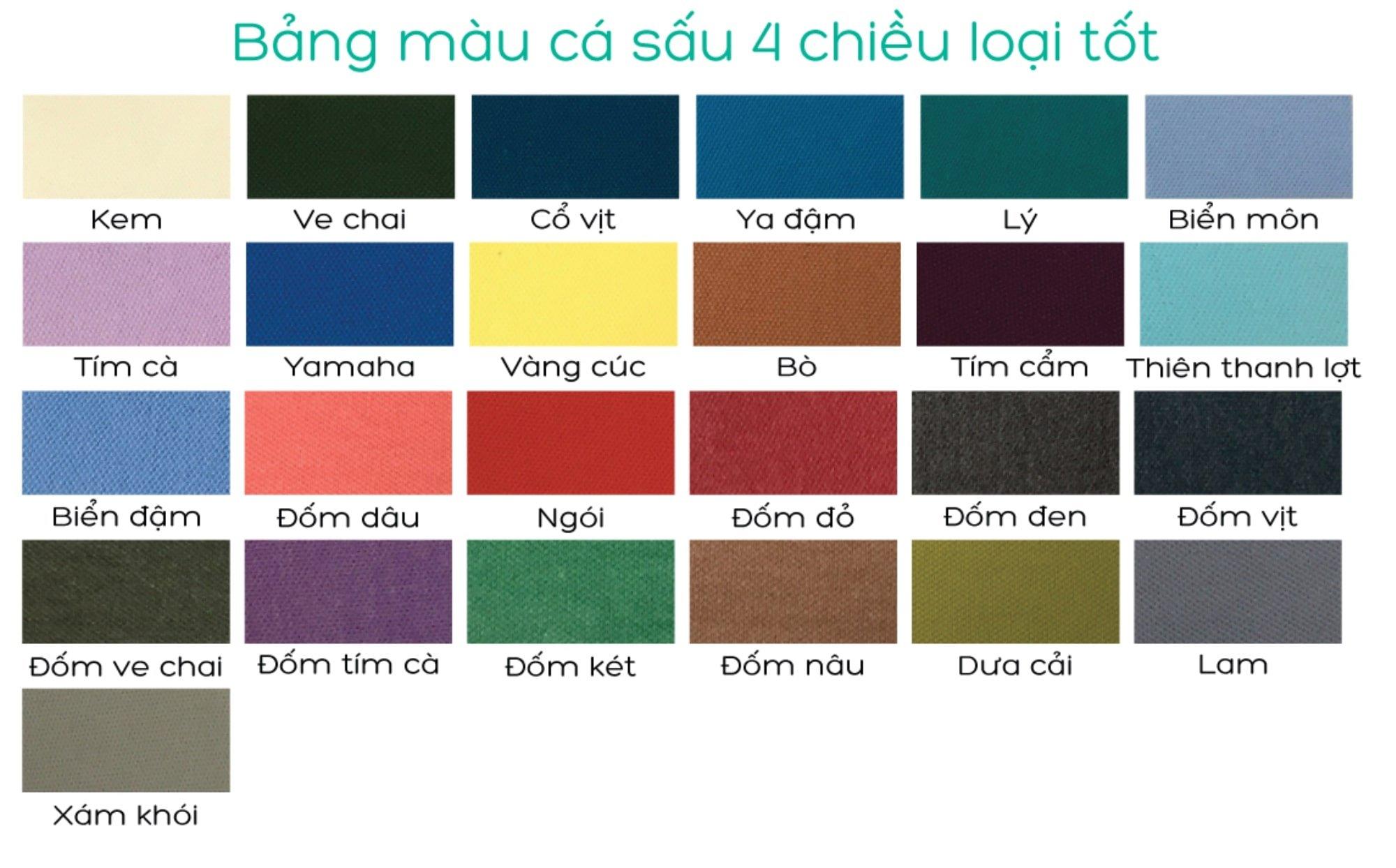 Bảng màu của PRINTSTYLE Hồ Chí Minh (Ảnh BlogAnChoi)