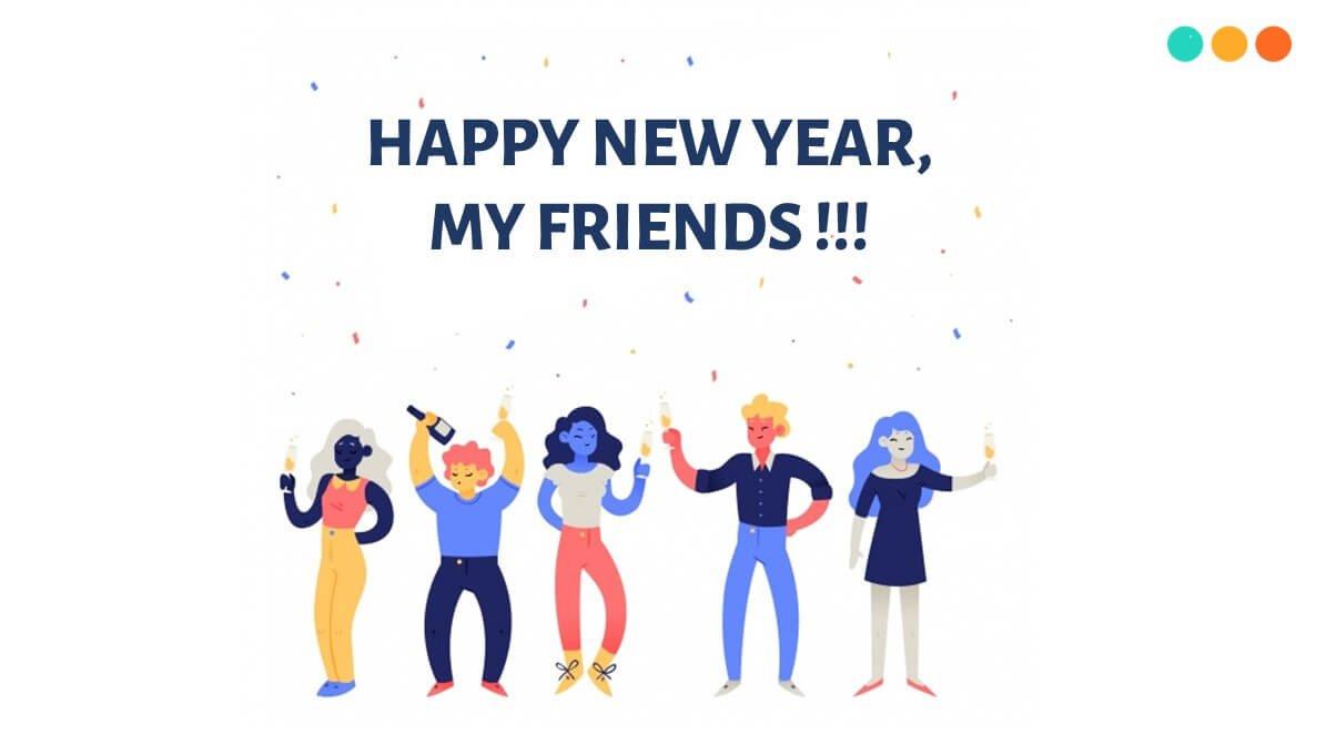 Đừng quên gửi lời chúc năm mới cho cả những người bạn của mình nữa nhé. (Ảnh: Internet)