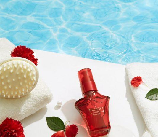Dầu dưỡng tóc Tsubaki Oil Perfection Hair Oil được đựng bằng chai thuỷ tinh (Ảnh Internet)