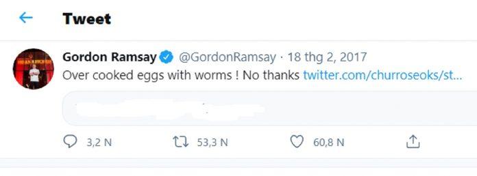 Bình luận hài hước của Gordon Ramsay về món mì của Jin (Ảnh: BlogAnChoi)
