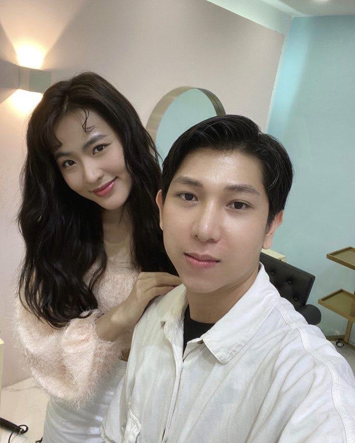 Diễn viên phim “cây táo nở hoa” đến The New’s Hair salon (Ảnh: internet)