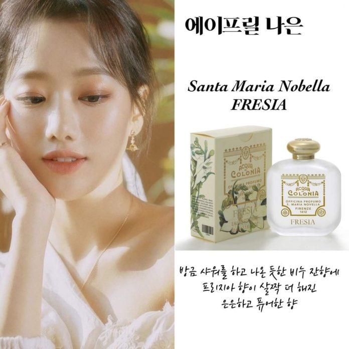 Mùi hương trong trẻo, thanh thuần của Fresia được Naeun lựa chọn. (Ảnh: Internet
