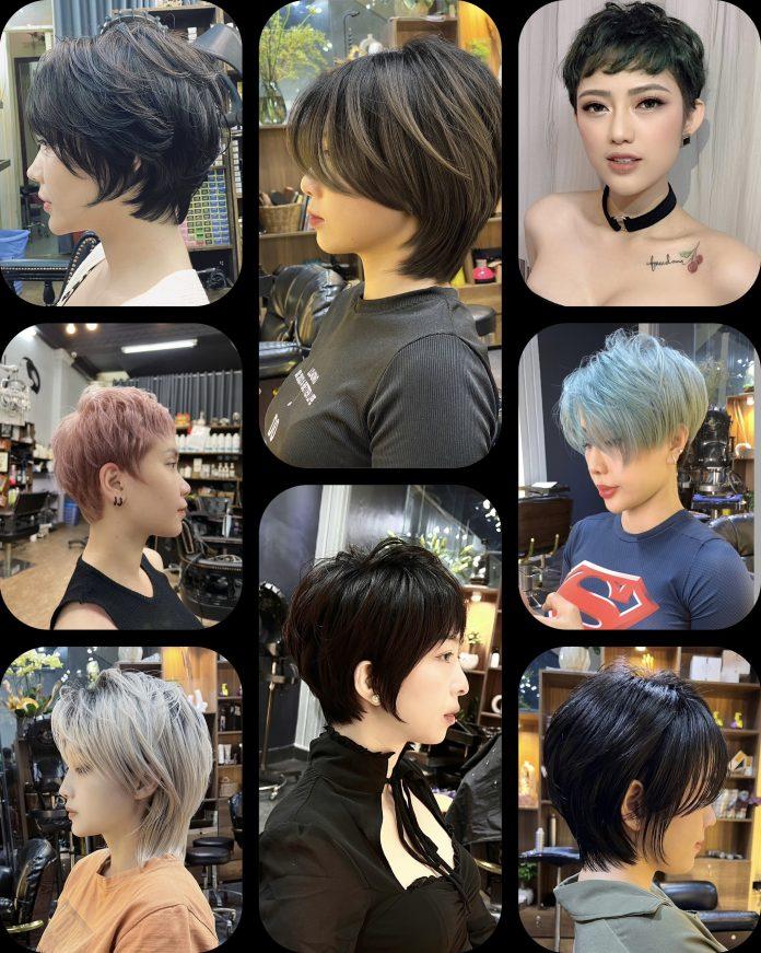 Kiểu tóc ngắn trendy và hack tuổi cực đỉnh tại Pinky Pixie Salon.