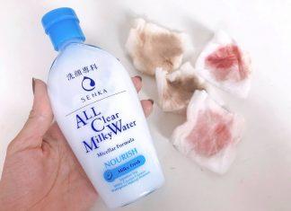 Ngoài khả năng tẩy trang, nước sữa tẩy trang 2 lớp Senka All Clear Milky Water còn giúp nuôi dưỡng làn da từ sâu bên trong (Nguồn: Internet).
